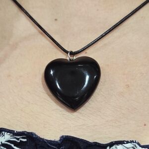Black Heart Necklace